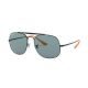 Ray Ban 0RB3561 910752 57 BLACK BLUE POLAR Metal Man size 57 sunglasses