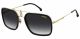 Carrera  brand UNISEX sunglasses with a GOLD BLACK frame and DARK GREY SHADED lens with a lens width of 59mm and model number Carrera 1027/S