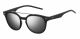 Polaroid  brand UNISEX sunglasses with a MATTE BLACK frame and GREY SILVER MIRROR POLARIZED lens with a lens width of 51mm and model number PLD 1023/S